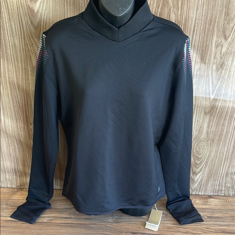 MWT Adidas Women’s Training Long Sleeves Black Athletic Shirt Size XL